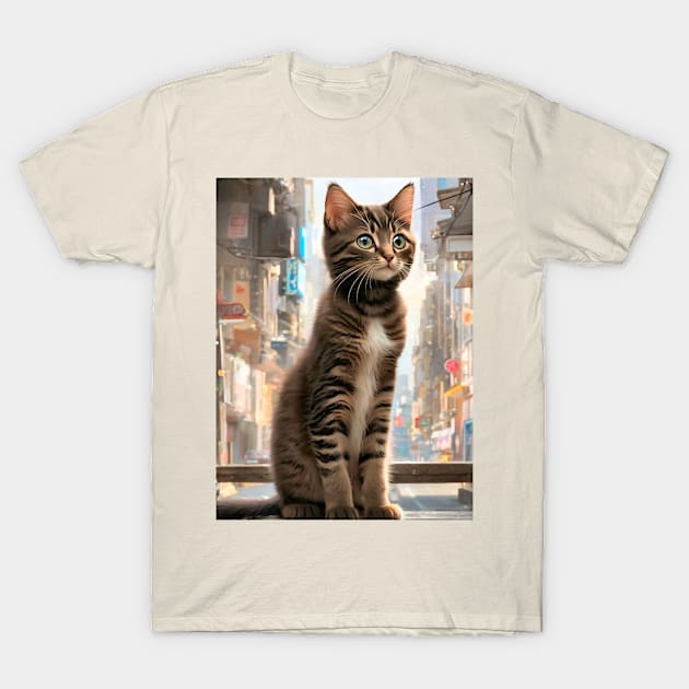 Cute Funny Kittens Beautiful Cats T-Shirt by PlanetMonkey